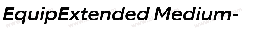 EquipExtended Medium字体转换